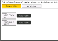 Schermafbeelding bedieningspaneel