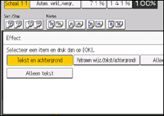 Schermafbeelding bedieningspaneel