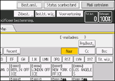 Schermafbeelding bedieningspaneel