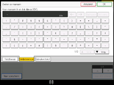 Schermafbeelding bedieningspaneel