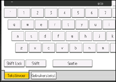 Schermafbeelding bedieningspaneel