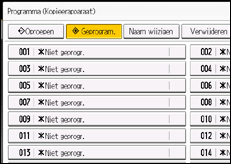 Schermafbeelding bedieningspaneel