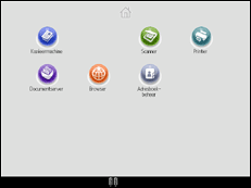 Schermafbeelding bedieningspaneel