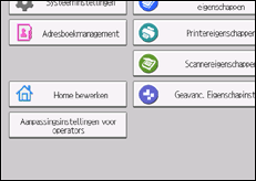 Schermafbeelding bedieningspaneel