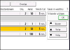 Schermafbeelding bedieningspaneel