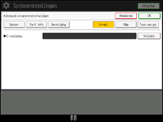 Schermafbeelding bedieningspaneel