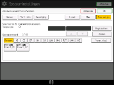 Schermafbeelding bedieningspaneel