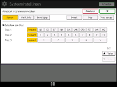 Schermafbeelding bedieningspaneel