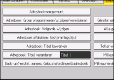 Schermafbeelding bedieningspaneel