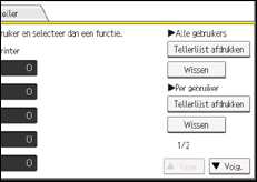 Schermafbeelding bedieningspaneel