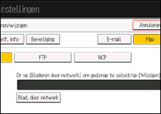 Schermafbeelding bedieningspaneel