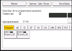 Schermafbeelding bedieningspaneel