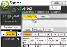 Schermafbeelding bedieningspaneel