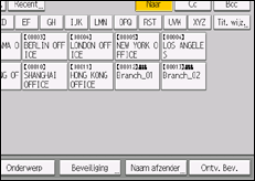 Schermafbeelding bedieningspaneel