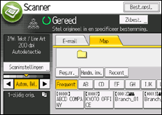 Schermafbeelding bedieningspaneel
