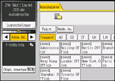 Schermafbeelding bedieningspaneel