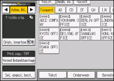 Schermafbeelding bedieningspaneel
