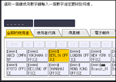 操作面板畫面說明圖