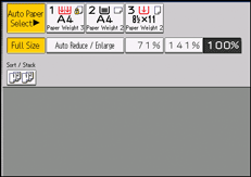 Operation panel screen illustration