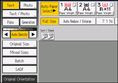 Operation panel screen illustration