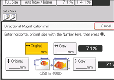 :Operation panel screen illustration