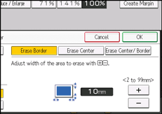 Operation panel screen illustration