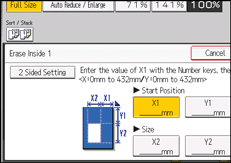 Operation panel screen illustration