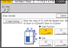 Operation panel screen illustration
