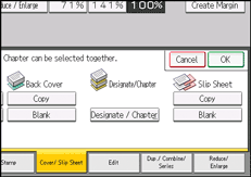 Operation panel screen illustration