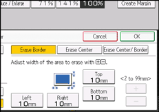 Operation panel screen illustration