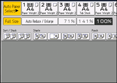 Operation panel screen illustration