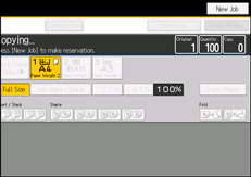 Operation panel screen illustration