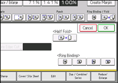 Operation panel screen illustration