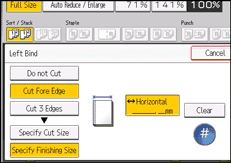 Operation panel screen illustration