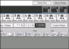 Operation panel screen illustration