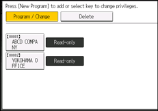 Operation panel screen illustration