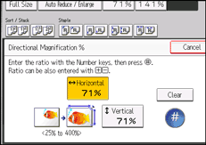Operation panel screen illustration