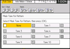 Operation panel screen illustration