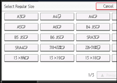 Operation panel screen illustration