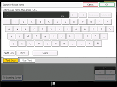 Operation panel screen illustration