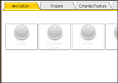 Operation panel screen illustration
