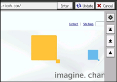 Operation panel screen illustration