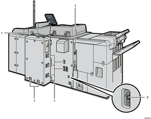Main unit illustration numbered callout illustration