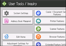 operation panel screen illustration