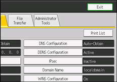 operation panel screen illustration