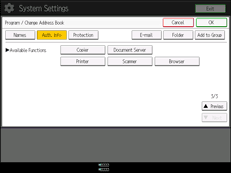 operation panel screen illustration