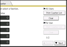 Operation panel screen illustration