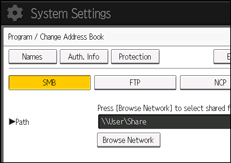 Operation panel screen illustration
