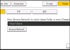 Operation panel screen illustration