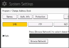Operation panel screen illustration